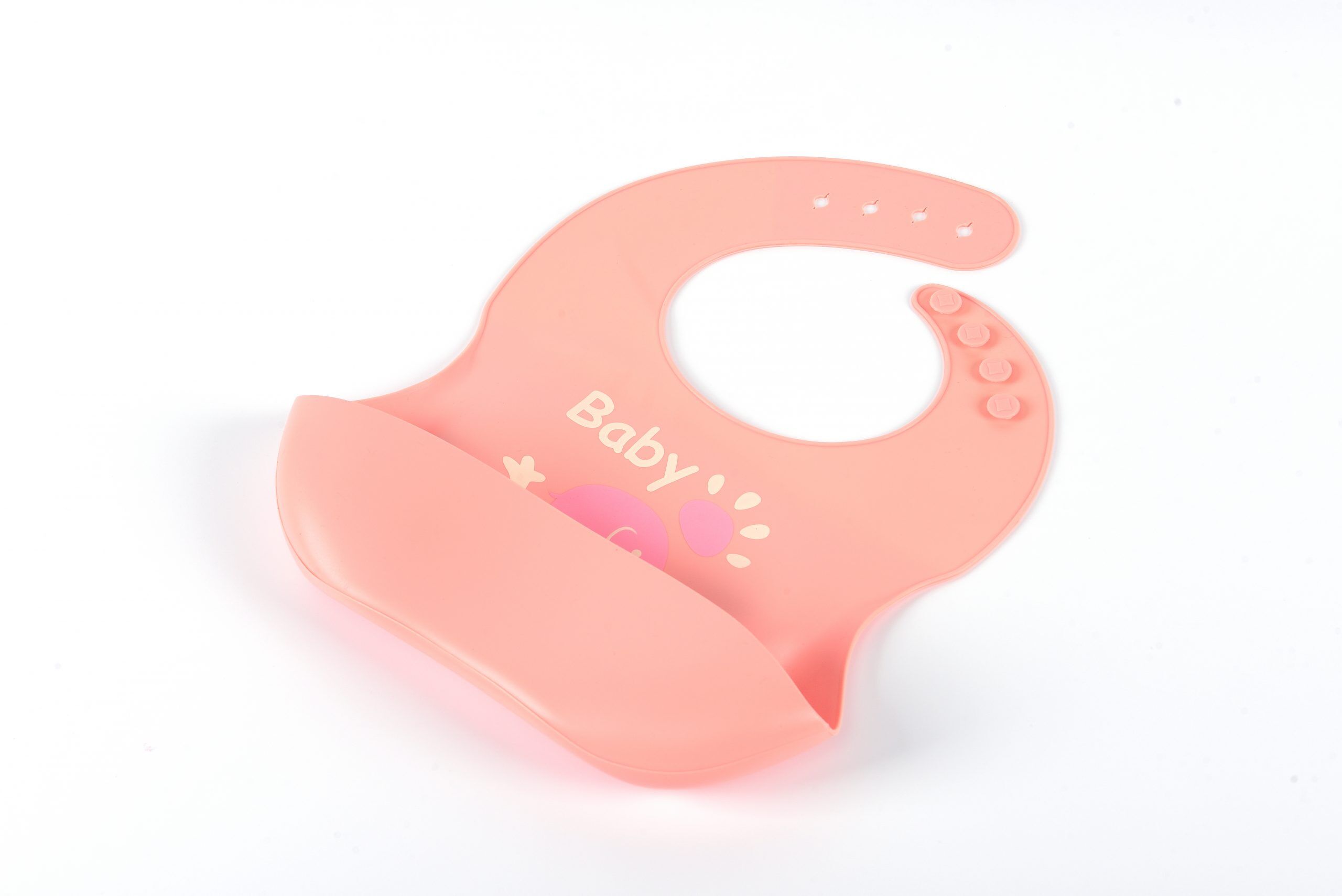Pink Pig Design BPA Free Silicone Baby Bib - China Bib and Baby